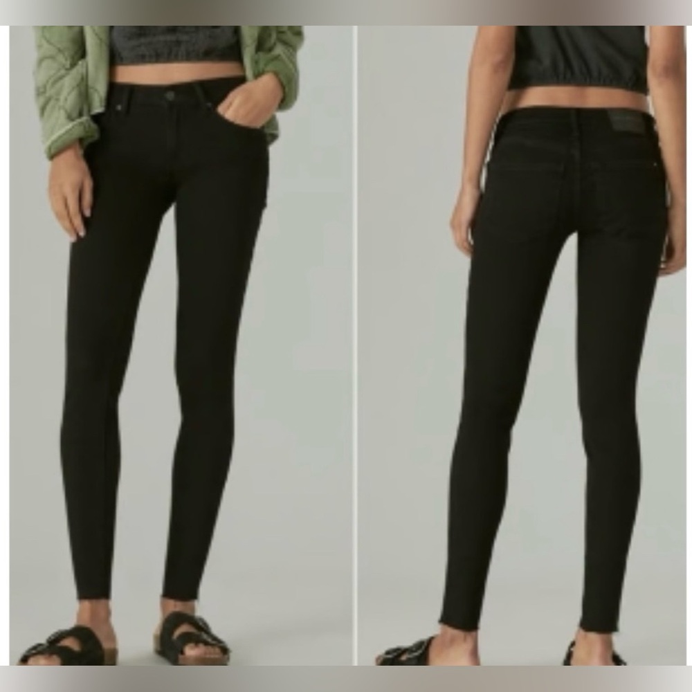 Lucky Brand Black Denim Lolita Skinny Jeans 10/30